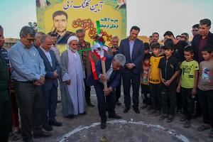 مدرسه ۶ کلاسه فرهنگی فرهیخته زنده یاد زهیری هرند کلنگ زنی شد