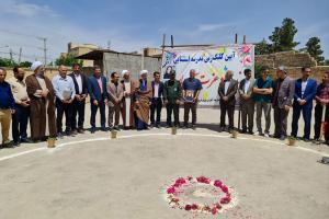 آیین کلنگ زنی مدرسه استثنایی ۶ کلاسه زرین شهر برگزار شد