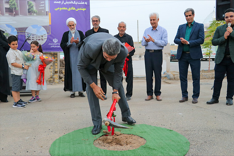 780 14030511 1 کلنگ زنی مجتمع معصومی کاشان 